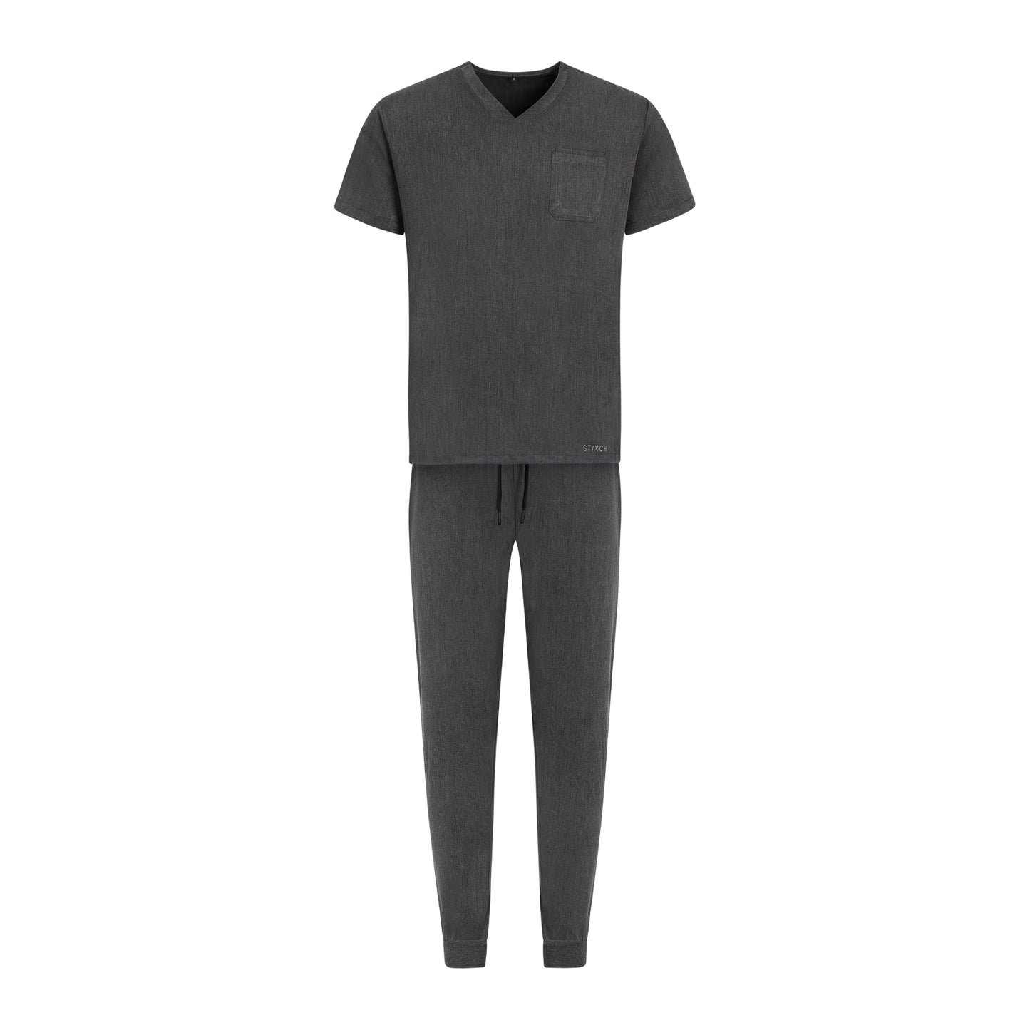 Womens Grey Scrub Trousers - Cuffed