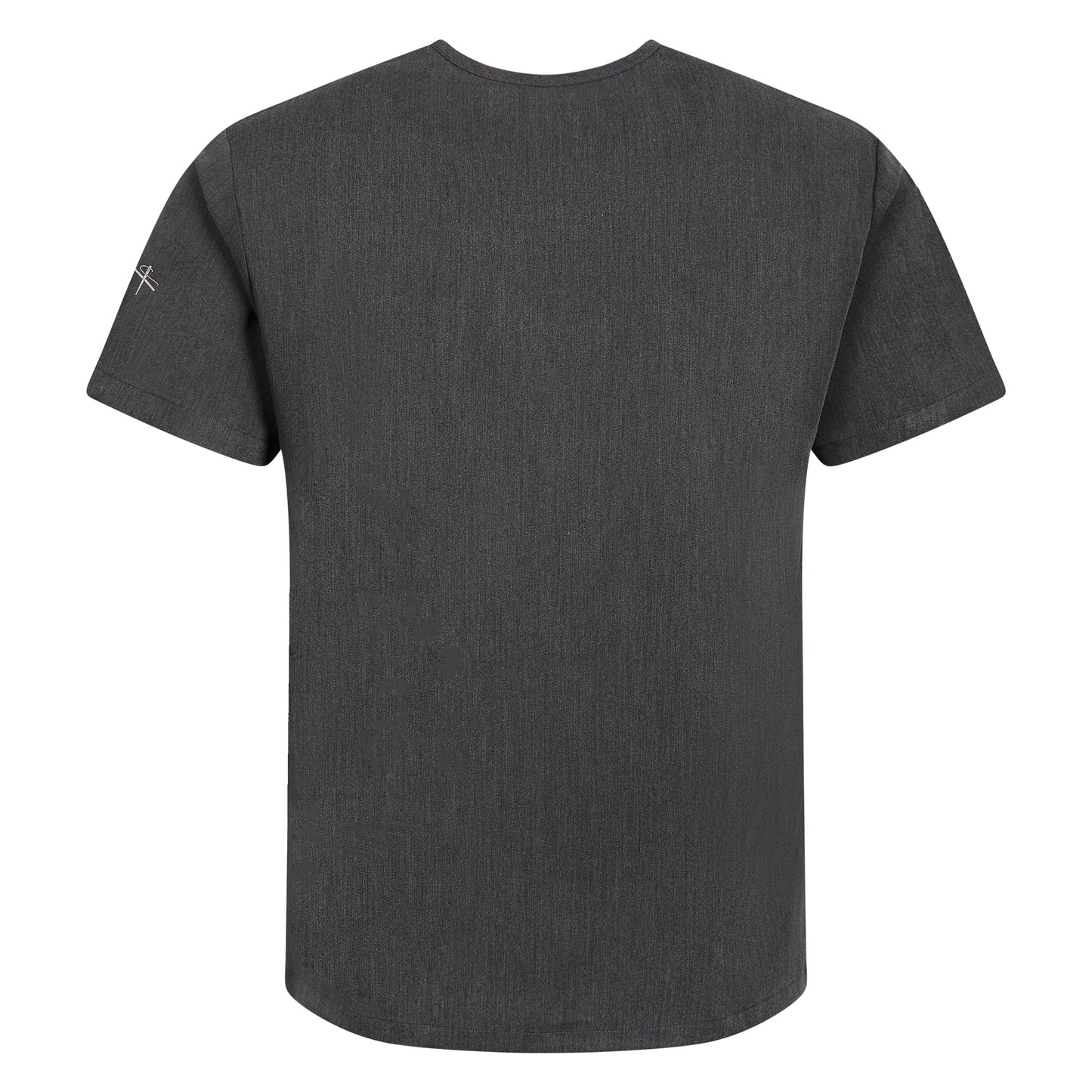 Mens Grey Scrub Top