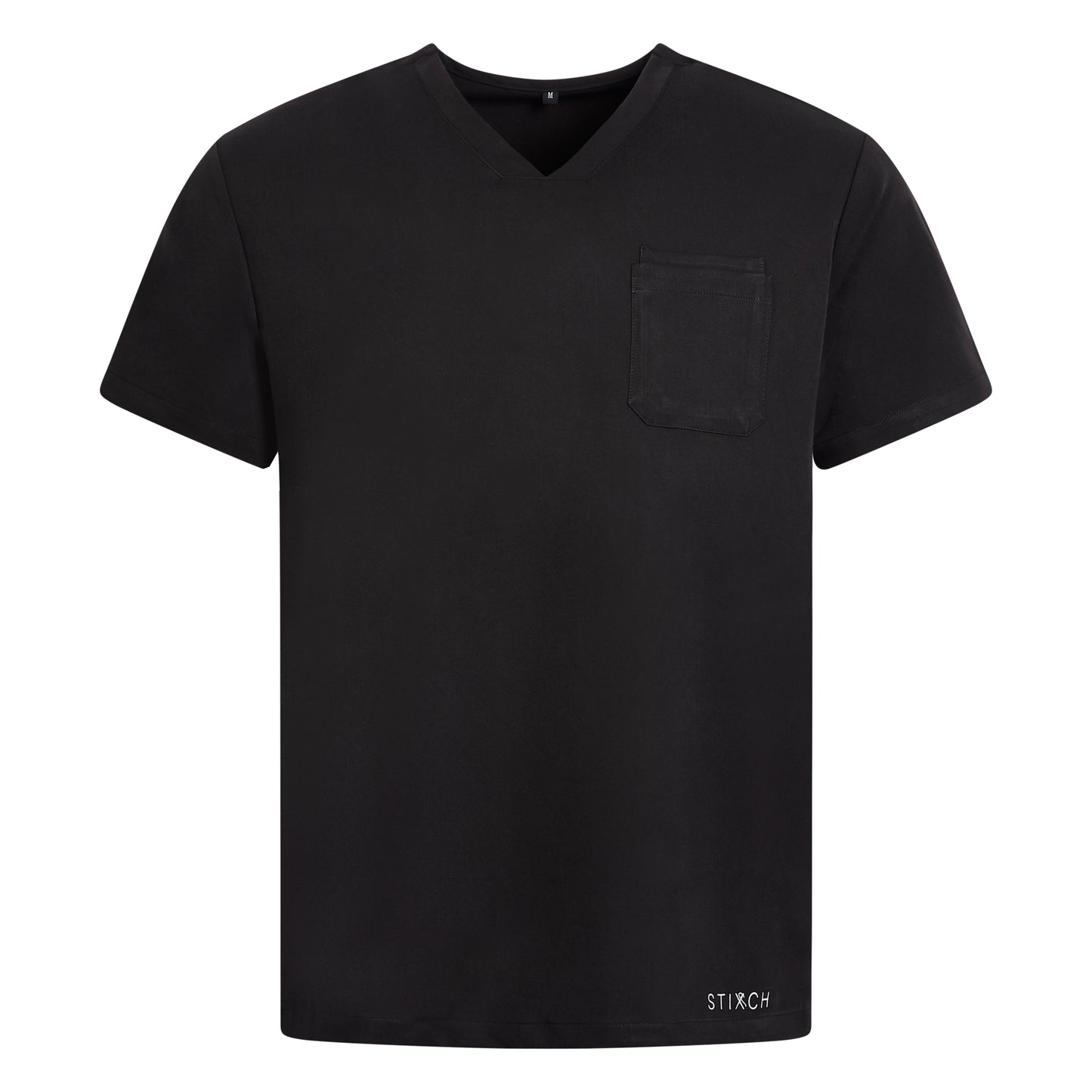 Mens Black Scrub Top