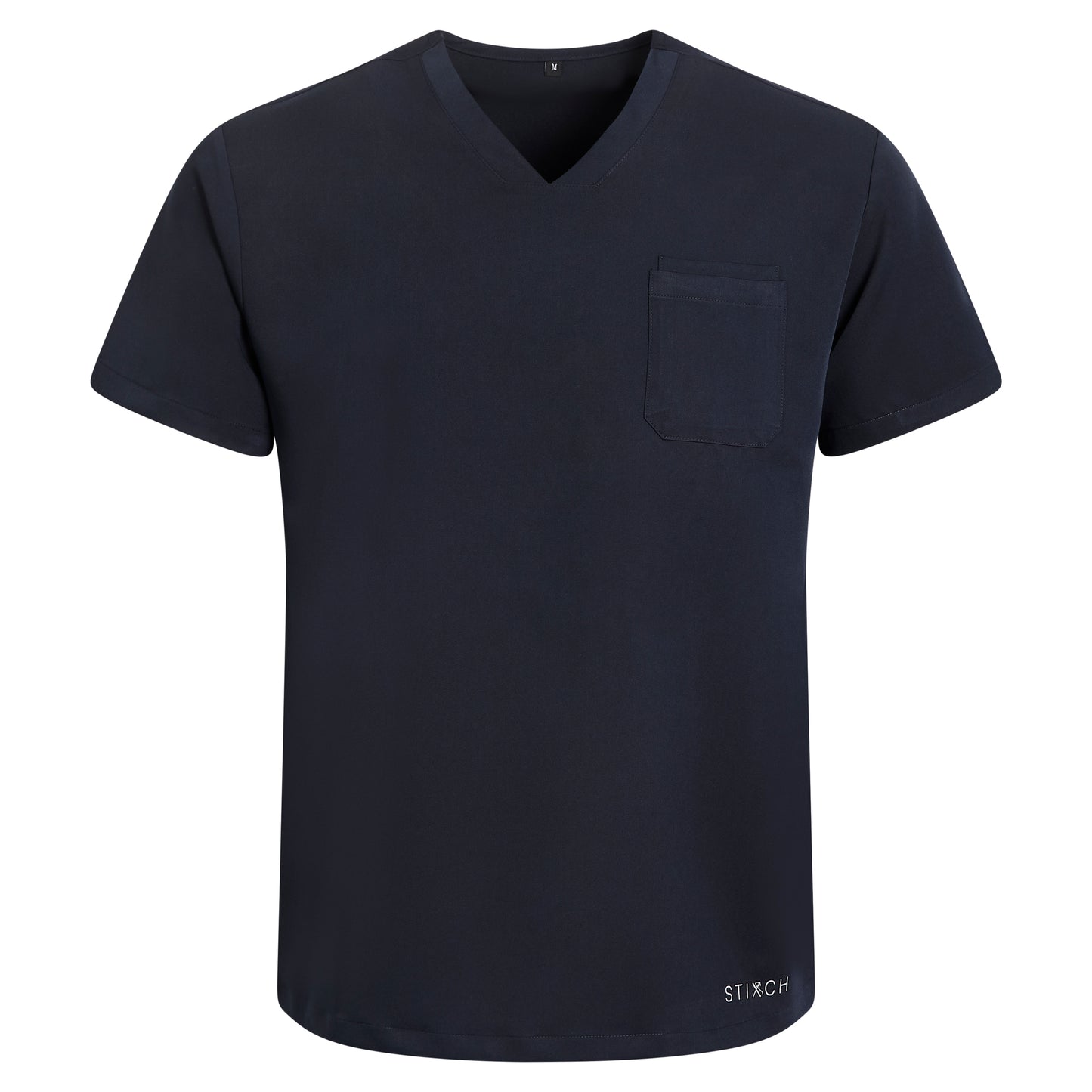 Mens Navy Scrub Top