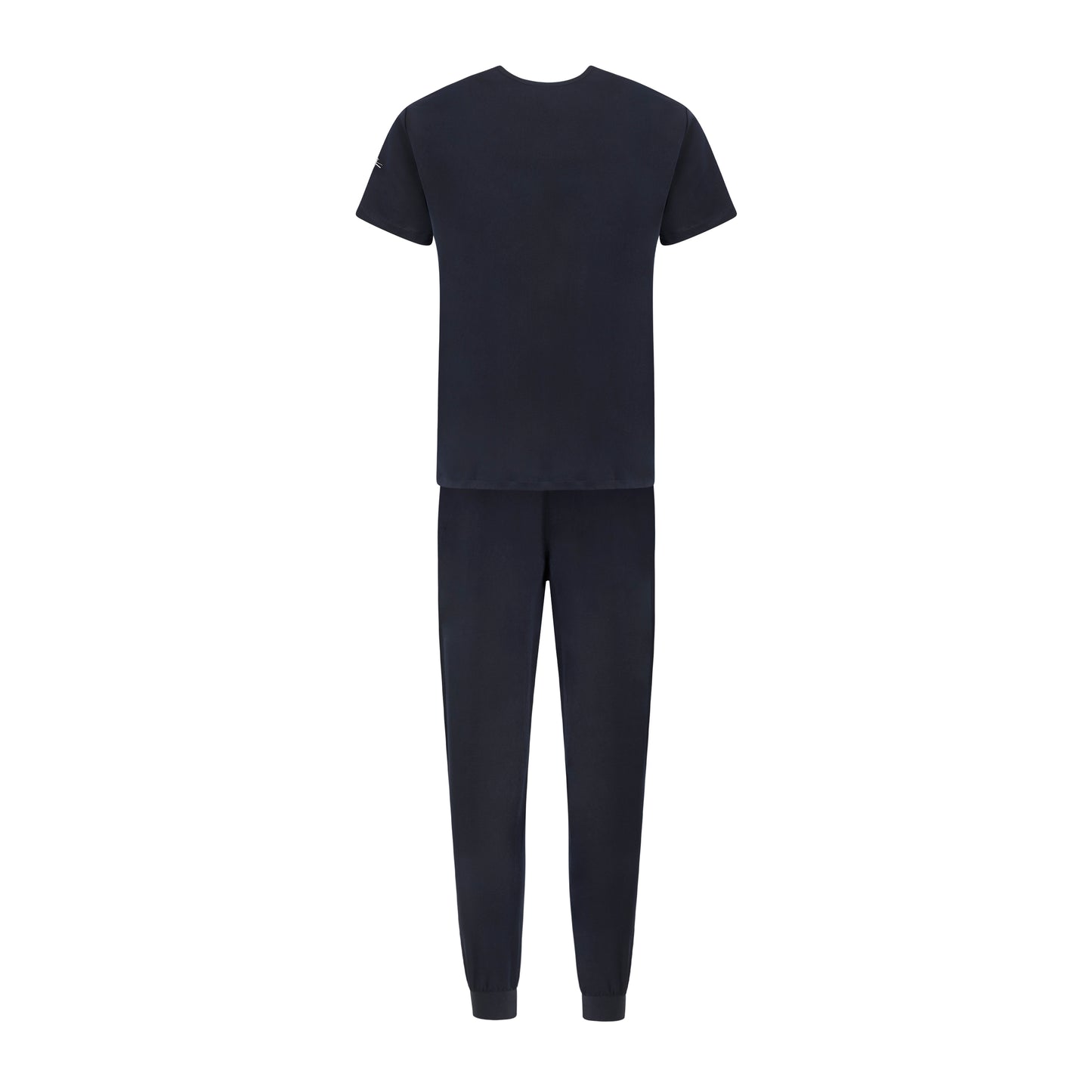 Mens Navy Scrub Trousers - Cuffed