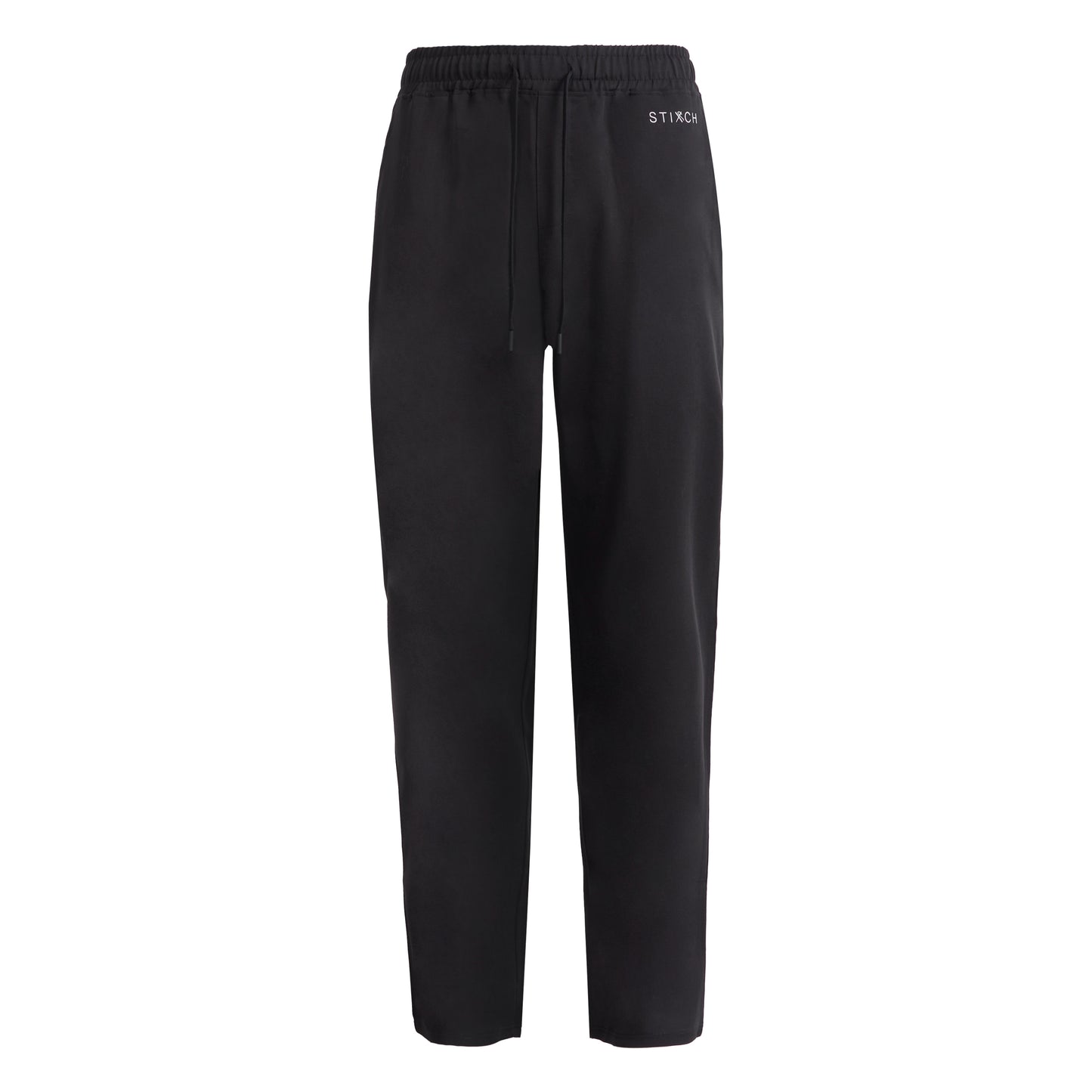 Womens Black Scrub Trousers - Uncuffed