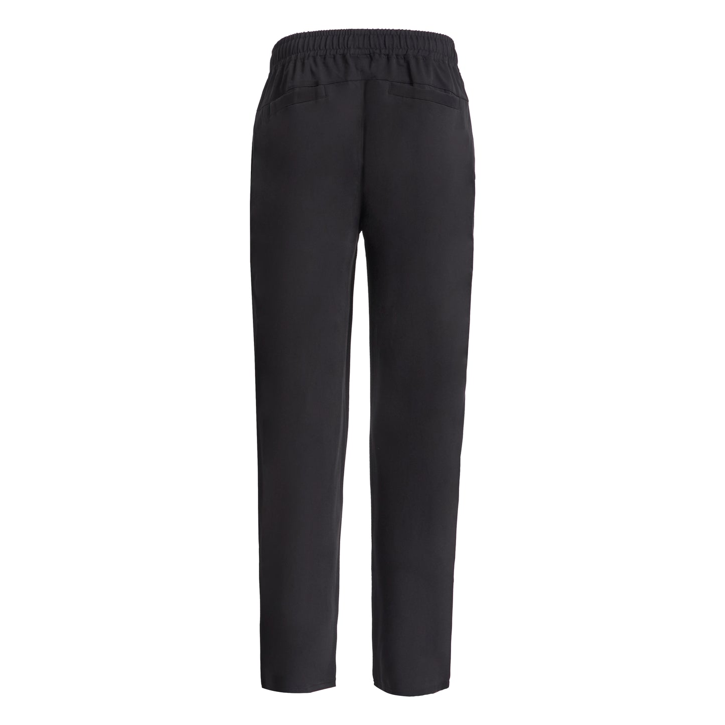 Mens Black Scrub Trousers - Uncuffed