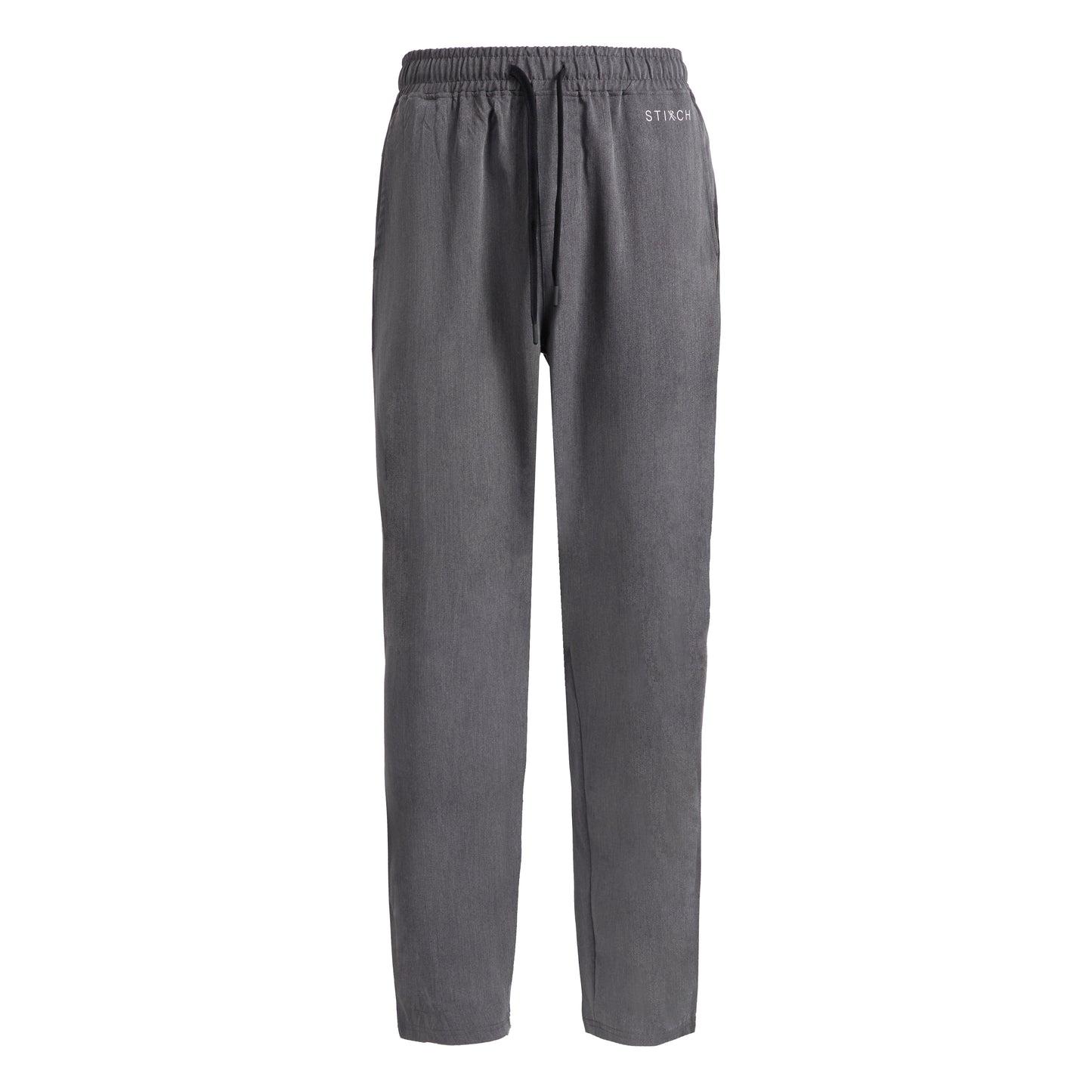 Mens Grey Scrub Trousers - Uncuffed