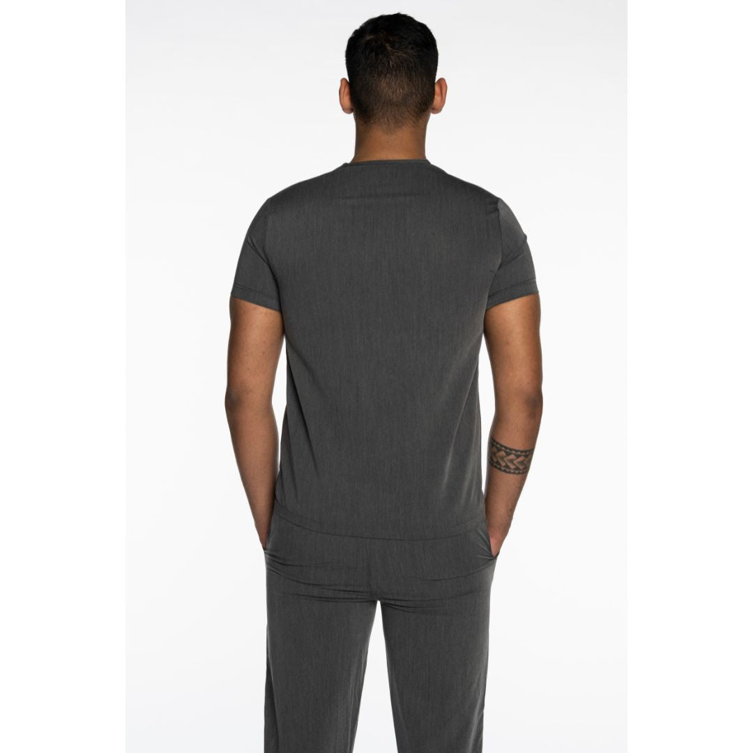 Mens Grey Scrub Trousers - Cuffed